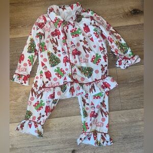 Girl Elf on the Shelf Pajamas - Size 6
